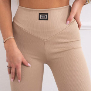 Legginsy prążkowane