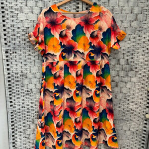 Sukienka oversize w kwiaty