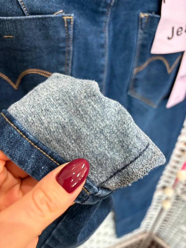 Ocieplane jeansy push up - obrazek 6