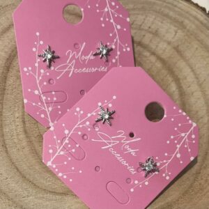 kolczyki gwiazdki z cyrkonią